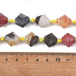 Natural Weathered Banded Agate Beads Strands&nbsp;GG-T001-04