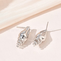 Brass Stud Earrings for Women&nbsp;EJEW-A167-02D-P