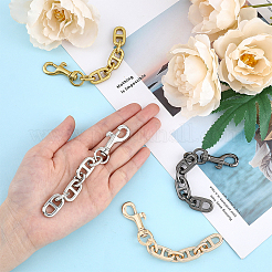 4Pcs 4 Colors Alloy Mariner Link Chain Bag Strap Extenders&nbsp;FIND-FH0006-14