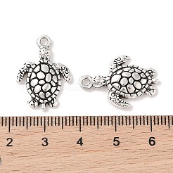 Tibetan Style Alloy Turtle/Tortoise Pendants&nbsp;TIBEP-Q043-208-RS