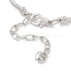 European Style Alloy & Polymer Clay Rhinestone Charm Bracelets&nbsp;BJEW-JB13262