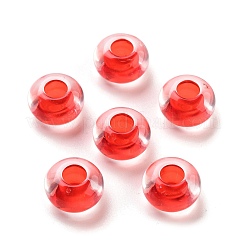 Transparent Acrylic European Beads&nbsp;TACR-P009-C01