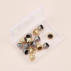 Tibetan Style Alloy Cord Ends&nbsp;TIBEP-CA0001-01-NR
