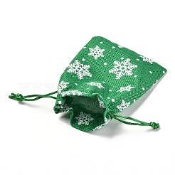 Christmas Themed Burlap Packing Pouches&nbsp;LS-ABAG-L007-01A-01