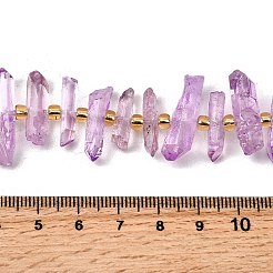Natural Quartz Crystal Beads Strands&nbsp;G-F800-C20
