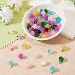 Glass Round Pendants&nbsp;PALLOY-TADJ00001-03