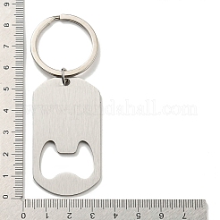 Father's Day Gift 201 Stainless Steel Oval with Word Bottle Opener Keychains&nbsp;LS-KEYC-E040-02P-01