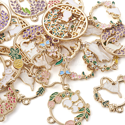 20Pcs 10 Style Alloy Enamel Pendants&nbsp;ENAM-TA0001-50