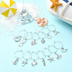 Wine Glass Charms&nbsp;AJEW-CJ00007