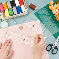 3Pcs 3 Style Acrylic Quilting Template&nbsp;DIY-WH0568-39