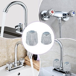 4Pcs 4 Styles Acrylic Faucet Hand Wheel&nbsp;FIND-GO0004-14