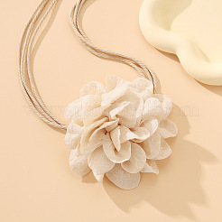 3D Flower Cloth Cotton Cord Wrap Waist Belly Belts for Women&nbsp;FS-WGB230E-01