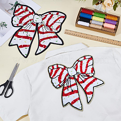 2Pcs 2 Colors Polyester Thread on Patches&nbsp;PATC-BC0001-28