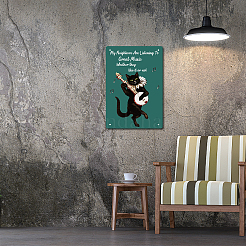 Rectangle Metal Iron Sign Poster&nbsp;AJEW-WH0157-325