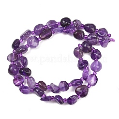 Natural Amethyst Beads Strands&nbsp;GG-CBA3A44-C14-02