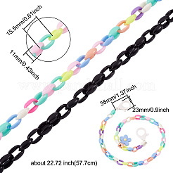 10Pcs 10 Colors Eyeglasses Chains&nbsp;AJEW-BY0001-01