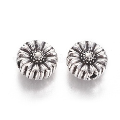 Tibetan Style Alloy Flower Beads&nbsp;TIBEP-GC190-AS-NR