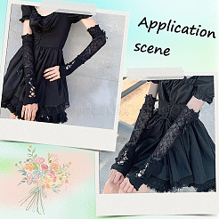 Polyester Womens Lace Long Sleeve&nbsp;AJEW-WH20060-35A