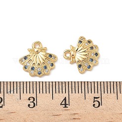 Brass Micro Pave Cubic Zirconia Charms&nbsp;KK-C099-01J-G