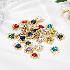 20Pcs 10 Colors Golden Alloy Pendants&nbsp;FIND-FI0001-25