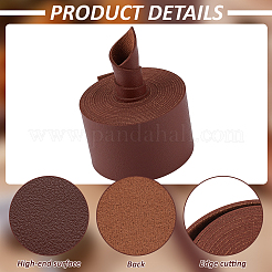 2.5M Single Face Lichee Imitation Leather Ribbons&nbsp;SRIB-WH0011-269C