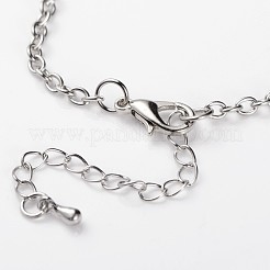 Cute Design Glass Wishing Bottle Pendant Necklaces&nbsp;NJEW-JN01090