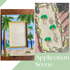 60Pcs Coconut Tree Resin Cabochons&nbsp;FIND-SC0024-03