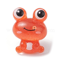 Frog Resin Cabochon Map Pins&nbsp;AJEW-TB00008