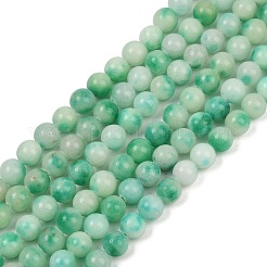 Dyed Natural White Jade Beads Strands&nbsp;G-F591-26-8mm