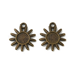 Tibetan Style Alloy Pendant Cabochon Settings&nbsp;MLF1377Y-NF