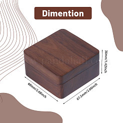 Wooden Jewelry Cufflinks Storage Magnetic Gift Case&nbsp;CON-WH0095-78B