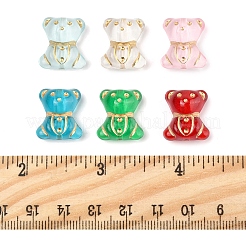 110Pcs 6 Colors Transparent Acrylic Beads&nbsp;MACR-FS0002-06