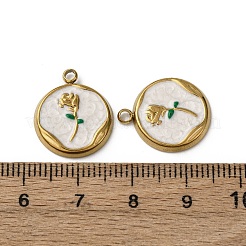304 Stainless Steel Enamel Pendants&nbsp;STAS-P406-18G-01