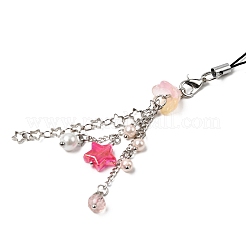 Glass & Acrylic Mobile Straps&nbsp;HJEW-SW00079-07