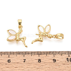 Brass Cup Pearl Peg Bails Pin Pendants&nbsp;KK-T079-13G