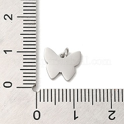304 Stainless Steel with Shell Butterfly Charms&nbsp;STAS-K263-21P