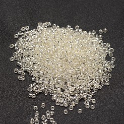12/0 Transparent Glass Round Seed Beads&nbsp;SEED-J010-F12-21