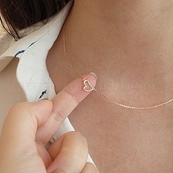 Heart 925 Sterling Silver Link Chain Necklaces for Women&nbsp;FS-WGA5BCE-01