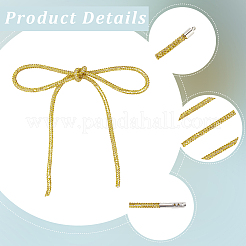 7.1 Yards Glass Rhinestone Synthetic Rubber Round Cord&nbsp;DIY-GF0013-74A