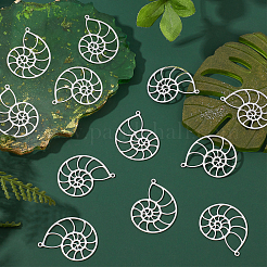 20Pcs 201 Stainless Steel Pendants&nbsp;STAS-DC0007-14