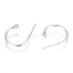 304 Stainless Steel Earring Hooks&nbsp;STAS-K211-01S-A