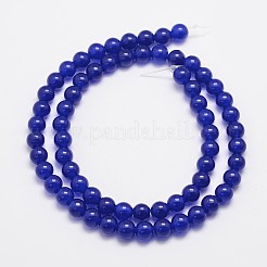 Natural & Dyed Malaysia Jade Bead Strands&nbsp;G-A146-6mm-A22