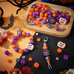 72Pcs 10 Styles Silicone Focal Beads&nbsp;SIL-TA0003-23