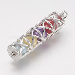 Brass Locket Pendants&nbsp;KK-F709-02P-NR