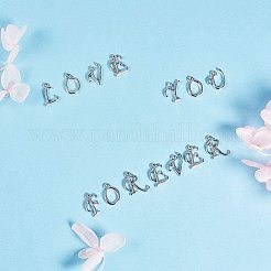 Alloy Letter Pendants&nbsp;PALLOY-NB0001-03