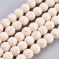 Synthetic Magnesite Beads Strands&nbsp;X-TURQ-8D-011