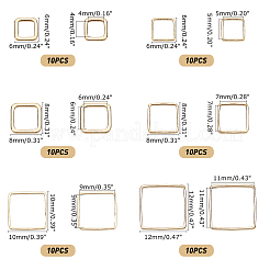 60Pcs 6 Style Brass Linking Rings&nbsp;KK-PH0002-37