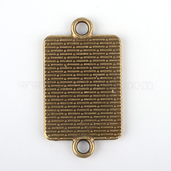 Vintage Tibetan Style Alloy Connector Cabochon Bezel Settings&nbsp;TIBE-M016-08AB-NF