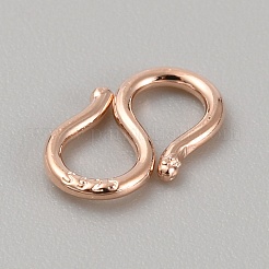 925 Sterling Silver S-Hook Clasps&nbsp;FIND-WH0110-717A-RG
