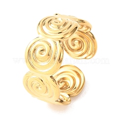 304 Stainless Steel Open Cuff Rings for Women&nbsp;RJEW-K309-26G